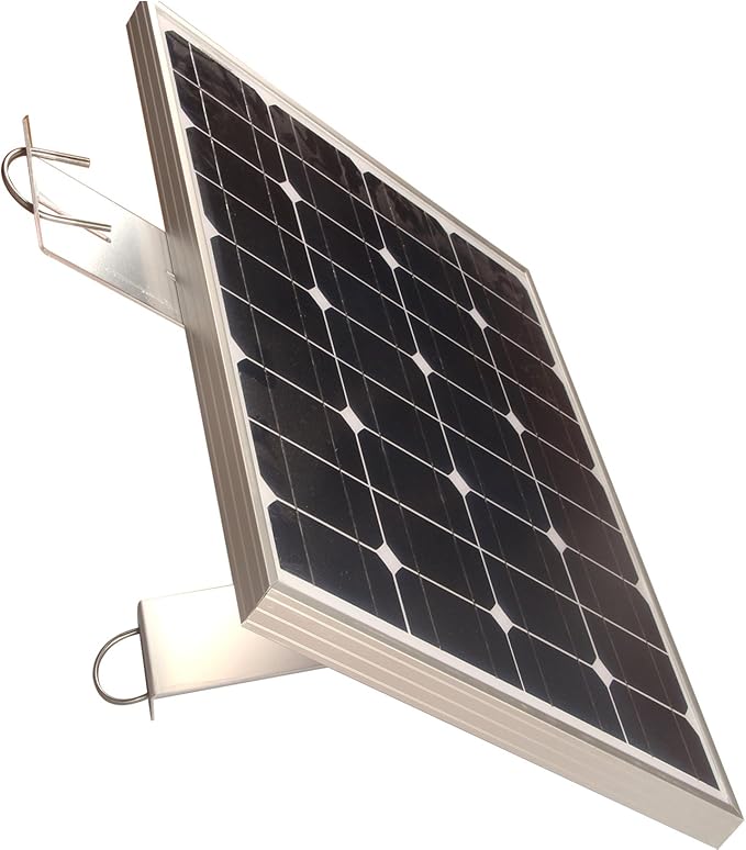 Pole Mount Kit for 30W to 60W Solar PanelsHeavy Duty Adjustable Aluminum Mounting Bracket Kit with Hardware for OutdoorSolar PanelAntennaCamera Mount45-Degree Tilt Mount Fits 2-Inch Diameter Pole
