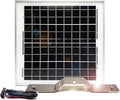 Spartan Camera Spartan Trail Camera Solar Panel - 15W 12V 20inch - Solar Panel for Spartan GoLive or Ghost w/ Cable Bracket Battery Charger Kit Package Metallic
