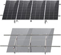 ECO-WORTHY Upgraded Solar Ground Mount Adjustable Multi-Pieces Solar Panel Mounting Brackets Kit System for 4pcs 200W/3pcs 300W/2pcs 400W Solar Panels for GroundOpen Space Cabins and Backyard Sheds