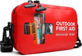 152 PCS Waterproof First Aid Kit Portable Small Boat Dry Bag Bug Out Bags Emergency Medical Kit Ideal for Boating Camping Fishing Kayaking Floating Red