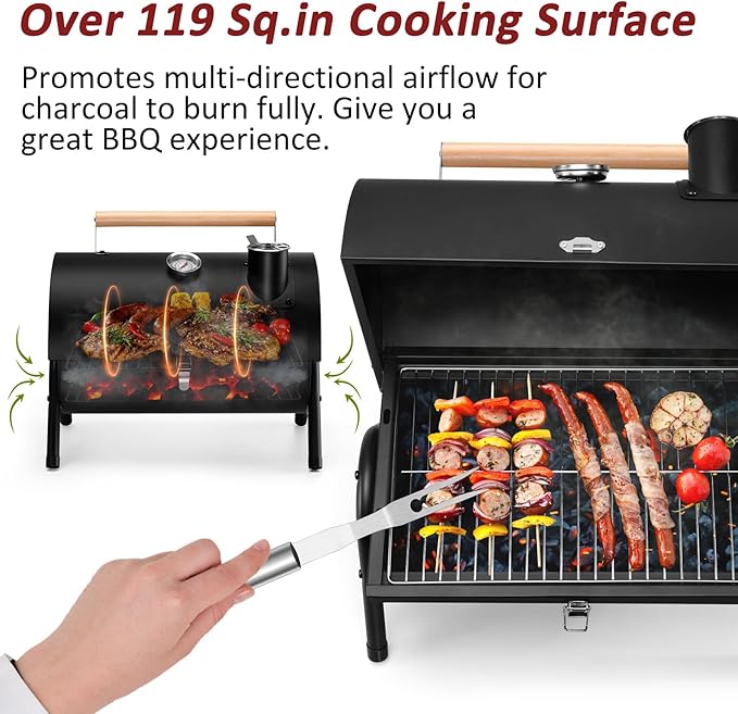 Portable Charcoal Grill Set of 12 Leonyo Tabletop Charcoal Grills Compact Small BBQ Grill with Griddle Accessories for Outdoor Camping Patio Backyard Beach RV Traveling