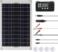 HERCHR 50W 30A Solar Battery Charger 12V 24V Solar Panel Charger Controller Solar Panel for Car Boat Marine RV Trailer Truck