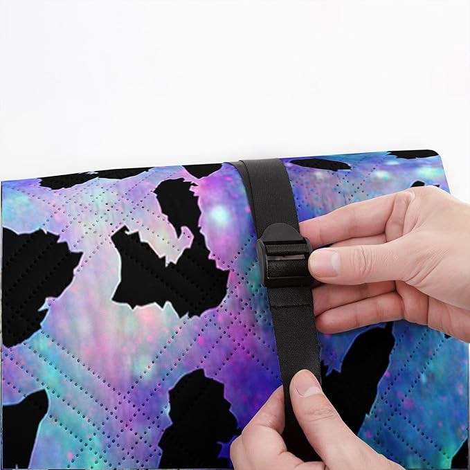 Outdoor Picnic Blanket Portable Ultrasonic Waterproof Picnic Mat Color Leopard Printed Camping Beach Mat for Sand and Wet Grass Hiking (Color Leopard S)