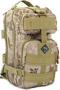 Medium Backpack with Pistol Retention System Desert Python Concealed Carry Capability with MOLLE Webbing Exterior for Modular Gear Expansion
