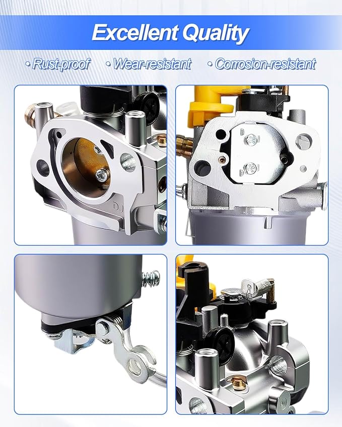 Dual Fuel Portable Generator Carburetor Kit with 3 Gaskets Fit for Westinghouse WGen5300DFcv 274CC Engine