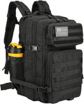 Lovelinks21 45L Tactical Assault Backpack 3 day assault pack with Molle Waterproof backpack Rucksack for Tactical Backpacks (Black-2)