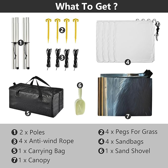 Black Cat Beside Windowsill Beach Tent Sun Shelter Set UPF50+ UV Protection 10.5 x 9.19 FT Camping Shade Canopy with Sandbags Sand Anchors Carrying Bag and Others