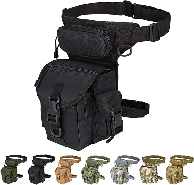 Multi-Purpose Tactical Drop Leg Bag Tool Fanny Thigh Pack Leg Rig Military Motorcycle Camera Versipack Utility Pouch Black/Coyote Tan/Army Green/Camouflage 7 Colors Available