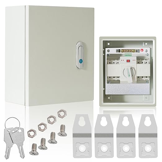 Automatic Transfer Switch 125-Amp for Generator Dual Power Transfer Panel 3P 120/240V with Manual &amp Automatic Modes - Seamless Power Switching Solution