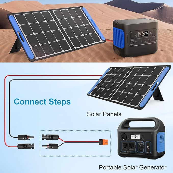 10AWG 30FT Solar to XT60i Extension Cable 3 6 10 35 50 75 100FT Heavy Duty Adapter Cable Connector XT60i Wire for Portable Power Station Solar Panel RV Battery