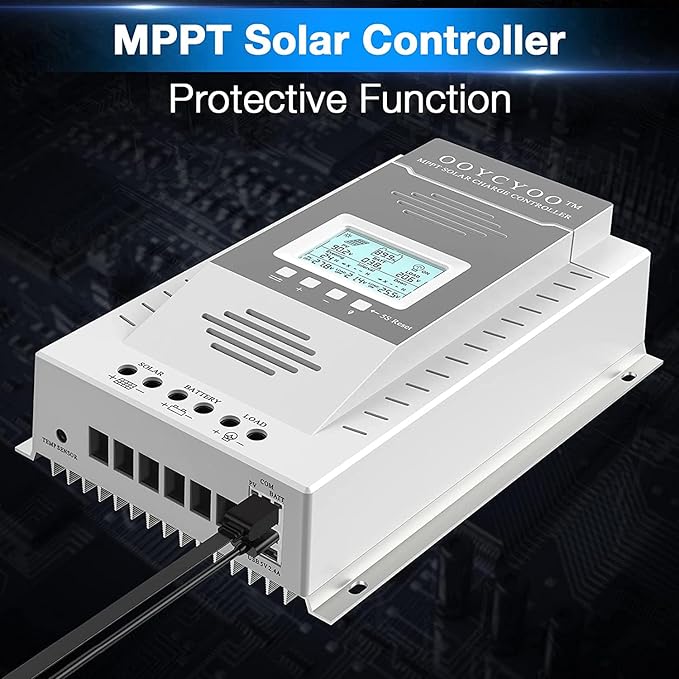 100amp MPPT Solar Controller 100V Input LiFePO4 (Lead Acid AGM) Lithium Battery Maximum Input Voltage 100V Power 1300W / 2600w (12V / 24V) Automatic Identification (k100a)