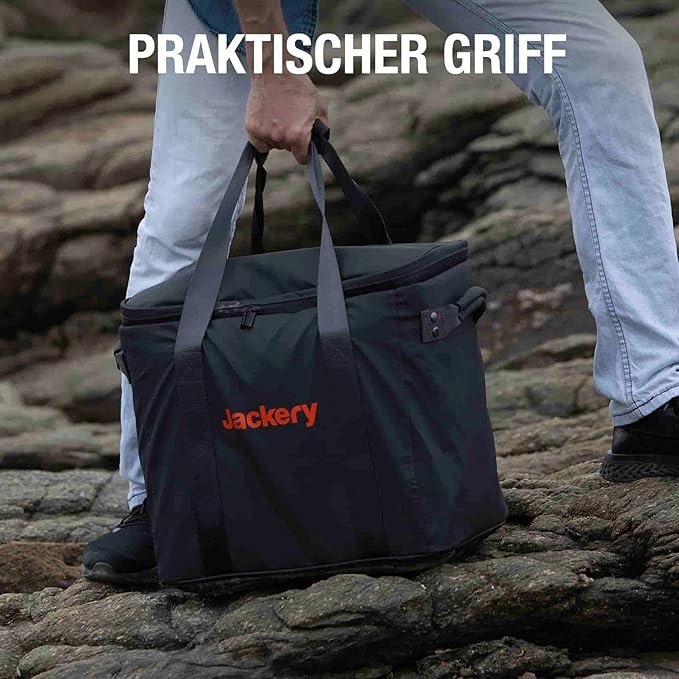 Jackery Carrying Case Bag (L Size) for Explorer 1000 Plus/1500/1500 Pro/2000 Pro Plus Portable Power Station - Black (Power Station Not Included)