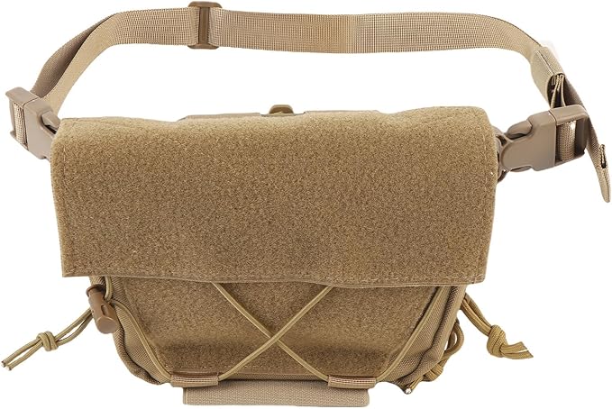 Oxford Cloth Drop Pouch Sub Abdominal Utility Carrying Kit Bag Adjustable Waist Strap - Durable Material Multi Layer Storage Ideal for Outdoor Activities and Chest Rig Use