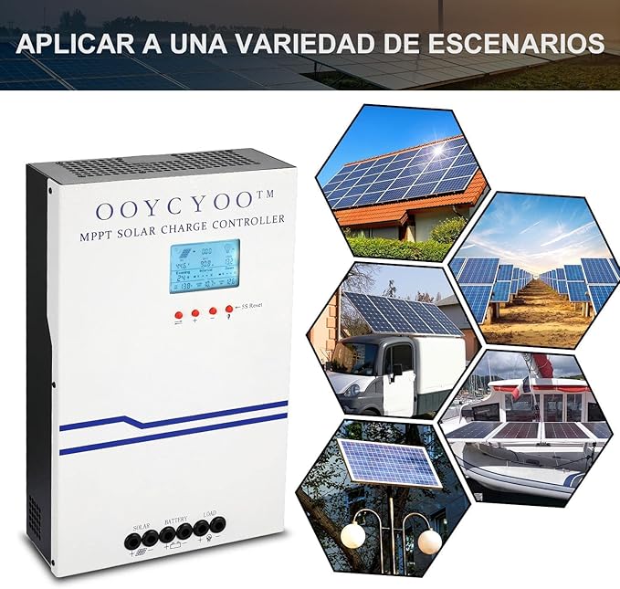 100 Amp MPPT Solar Charge Controller 48V 36V 24V 12V AutoPV 150V Max Input Solar Panel  100A Solar Panel Regulator Max Input Power 5000W for AGM Sealed Gel Flooded Lithium Battery