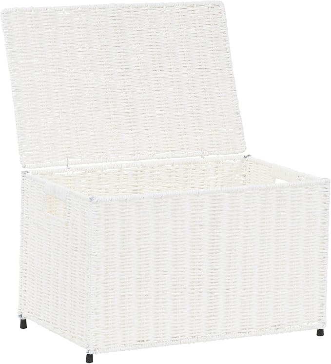 Household Essentials Paper Rope Woven Sturge Chest Small Arctic White