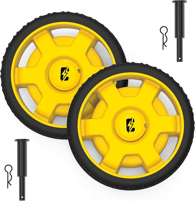 Champion Power Equipment 40065 Wheel Kit with Folding Handle and Never Flat Tires for 2800-4750-Watt Generators Black