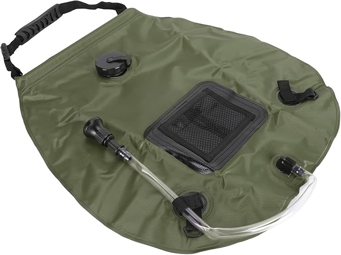 Haofy Solar Portable Shower Bag Camping Hiking Traveling with 20L Water Storage Capacity Solar Heating Portable &amp Compact Design On Off Switchable Shower Head