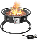 ONLYFIRE OUTDOOR LIVING Propane Gas Fire Pit 22¡± Portable Smokeless Fireplace with 12Ft Hose &amp Lava Rocks FirePit for Patio Backyard Bonfire Camping RV Tailgating Beach Party 55000BTU #FP001
