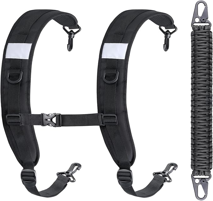 Backpack Straps+Tactical Paracord Handle