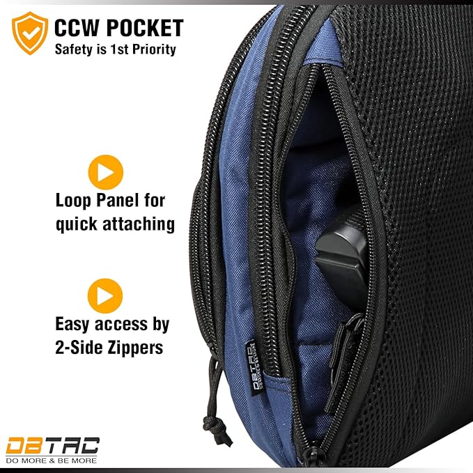 DBTAC Tactical Sling Bag Small + Tactical Range Bag Small Plus (Urban Blue)