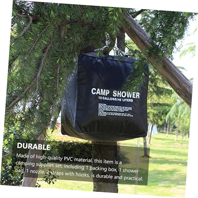 Abaodam Portable Solar Shower Bag for Camping Outdoor Shower Waterproof Design 20L Capacity for Travel and Hiking