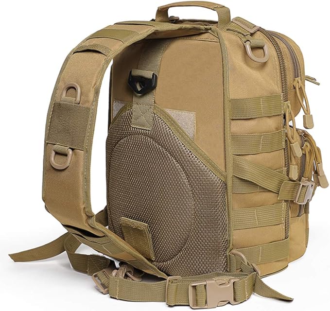 hopopower Tactical Sling Bag Sport Bag Military Rover Shoulder Backpack EDC Assault Range Bag Chest Pack Handbag Waterproof
