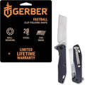 Gerber Gear Fastball Cleaver - Durable Folding Knife with Lock - Premium EDC Gear - 3 - Made in USA - Urban Blue