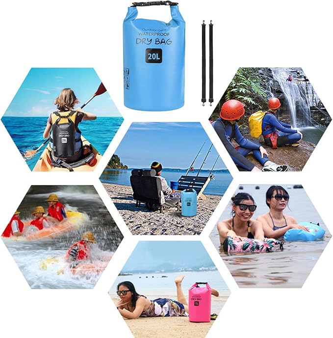 Outdoor Beach Buckled Storage Sacks Swimming Bag Portable Waterproofs Dry Bag Sacks Storage Pouches Beach Storage Pack