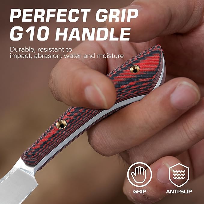 Dispatch Axis Lock Folding Knife with Small Fixed Blade Knife