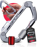 GPCA Carabiner Multitool - Carabiner Heavy Duty Key Clip for Keys Bottle Opener Screwdriver Box Cutter Ruler Keychain Clip Keychain Organizer EDC Gear for Camping &amp Hiking - Gifts for Men