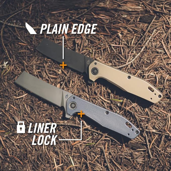 Gerber Gear Fastball Cleaver - Durable Folding Knife with Lock - Premium EDC Gear - 3 - Made in USA - Coyote Brown