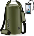 Waterproof Dry Bag 5L/10L/20L/30L/40L Roll Top Lightweight Storage Backpack with Phone Case for Women &amp Men Floating Waterproof Sack for Travel Swimming Kayaking Paddle Board Camping &amp B