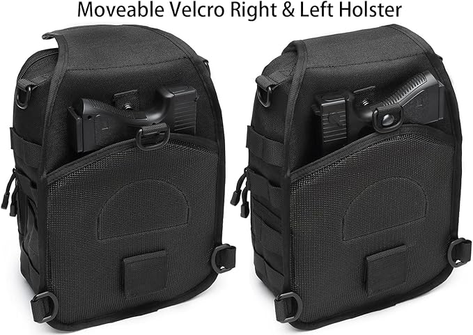 ATBP Tactical Sling Backpack Bag Pack for Men Military One Strap Shoulder Backpack Crossbody Bag With Holster 10 Liters