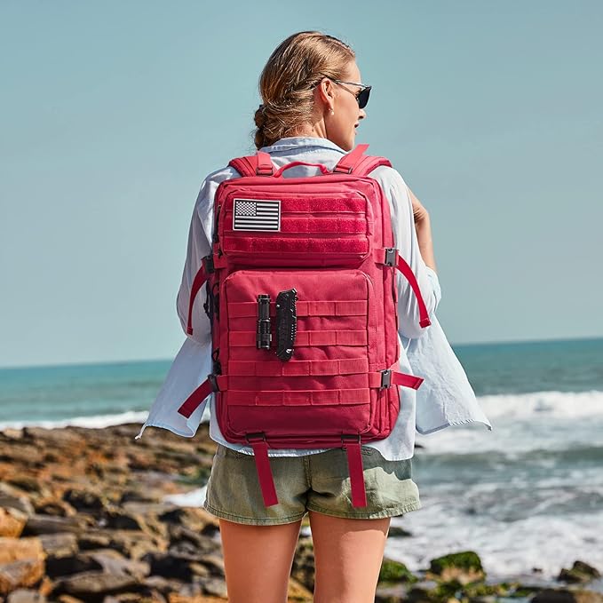 G4Free 45L Military Tactical Backpack 3 Day Assault Survival Molle Pack Bug Out Bag Travel Fishing Backpack Rucksack
