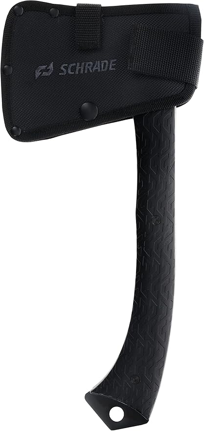 Schrade Delta Class Recoil Axe 13in with 3in 3Cr13 Steel Blade and G10 Handle for Outdoor Survival Camping and Bushcraft