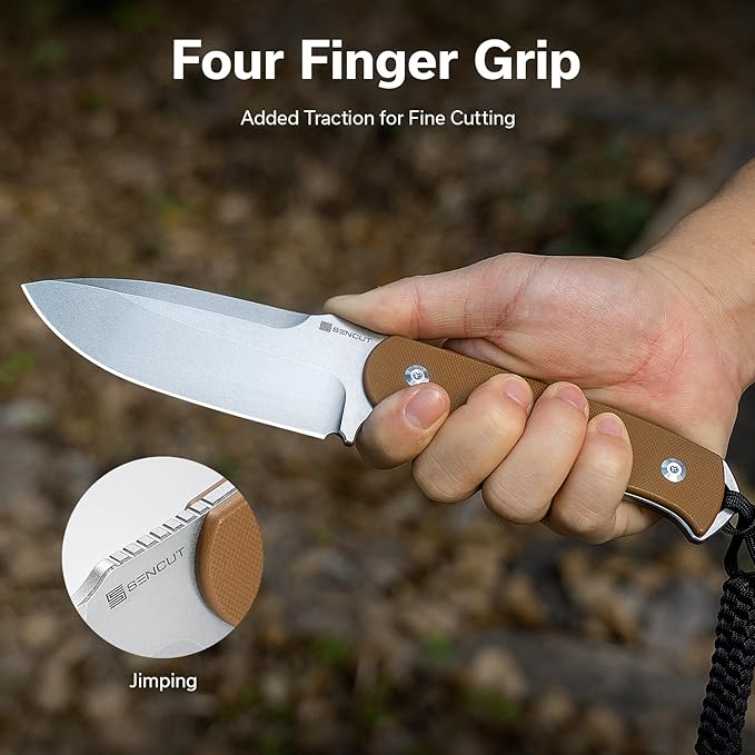 SENCUT Toxodon Fixed Blade Knife Bundles with Regnator Pocket Knife