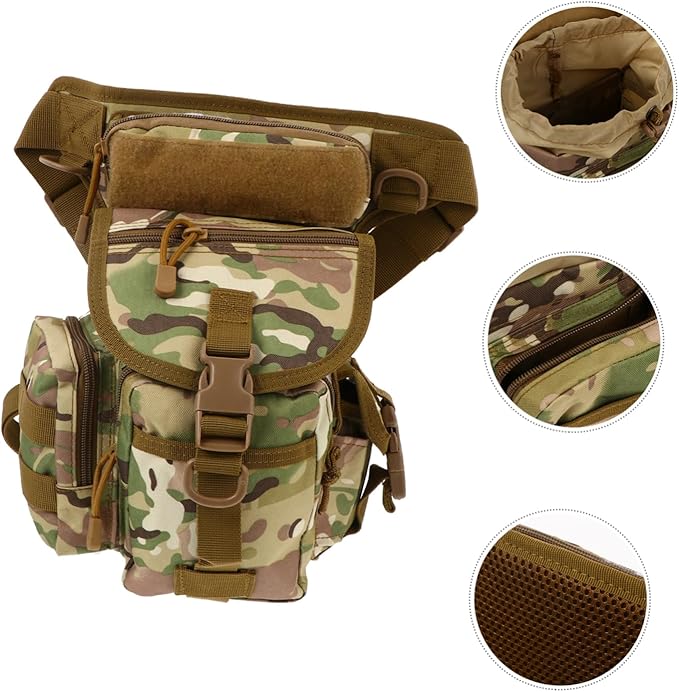 SUPVOX 1pc Thigh Pouch Oxford Fabric Leg Bag for Camping Hiking and Outdoor Sports Practical Design Storable Capacity for Mobile Phone and Essentials