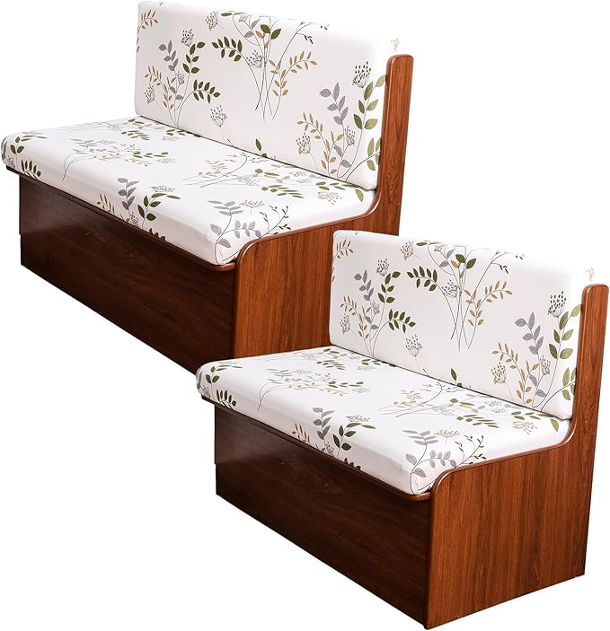 KRFOONN RV Dinette Cushion Covers Stretch Sofa Seat Slipcovers Replacement Camper Cushions Slipcover Washable Couch Cushion Slipcovers for RV Camper Car Bench Seats(2 Backrest Cover&amp2 Bench Cover
