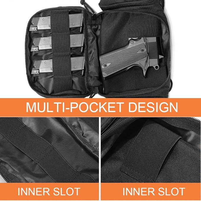 Tactical Waist Bag Gun Holster Molle Military Combat Waist Fanny Pack Utility Nylon Shoulder Bag for Hunting Camping (Color : TBP003-OD)