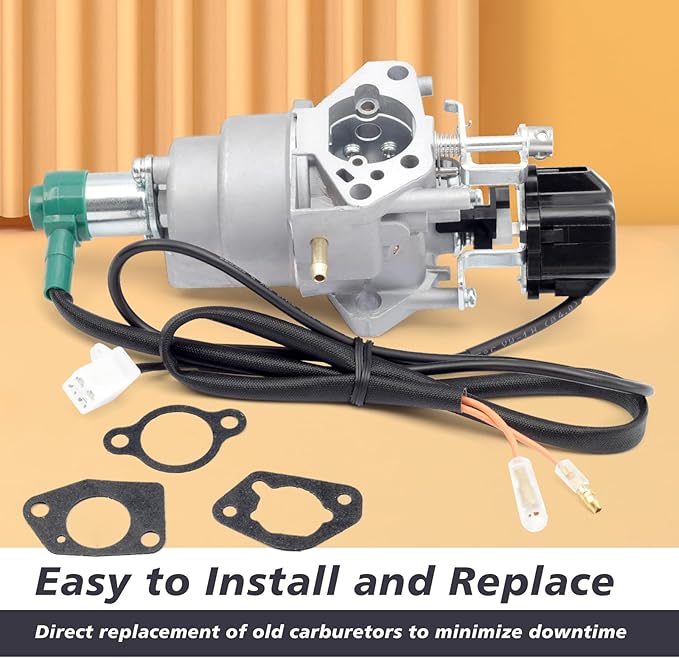 Inverter Generator Carburetor Compatible with Harbor Freight Predator 9500 Watt Surper Quiet Generator Model 57080 and 59188 Air Intake Gaskets Included