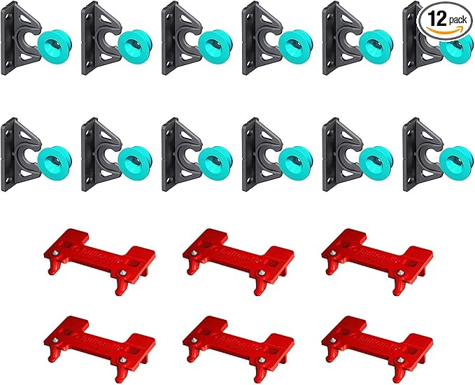 Button Fix Type 2 Bracket Marker Connecting 90 Degree Panels with New Upgraded Button (12 Sets + 6 Marker Guides)