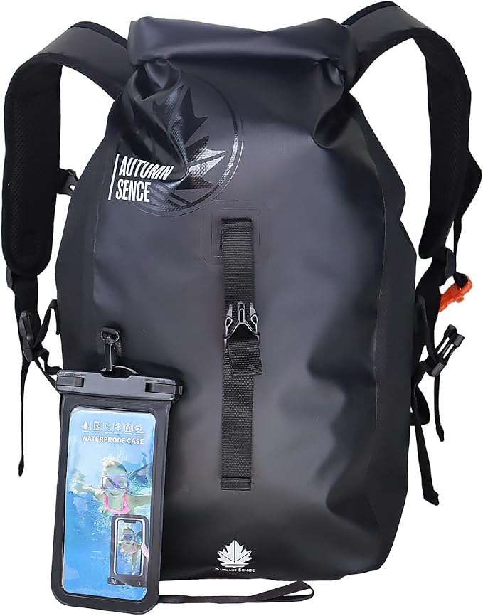 Dry Bags Waterproof Backpack Waterproof backpack for Water sportsboatingFloatinghiking camping and other outdoor activities 25L.(Black)