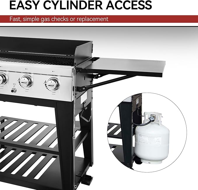 Royal Gourmet 8-Burner Gas Grill 104000 BTU Liquid Propane Grill Independently Controlled Dual Systems Outdoor Party or Backyard BBQ Black