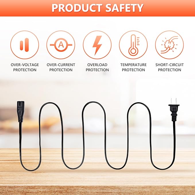 24V180W Power Supply Cord Charger for jackery 1000 880 Power Supply Cables Compatible with Jackery Explorer 1000 E1000 880 E880 Portable Power Station Solar Generator Replacement KA18024075-6C