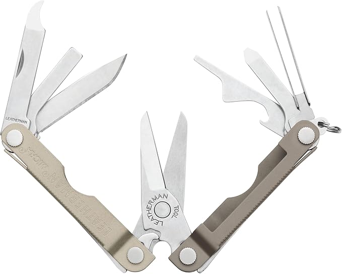 LEATHERMAN Micra Keychain Multi-tool with Grooming Tools Mini Pocketknife for Everyday Carry (EDC) Hobbies &amp Outdoors Built in the USA Winter Fog