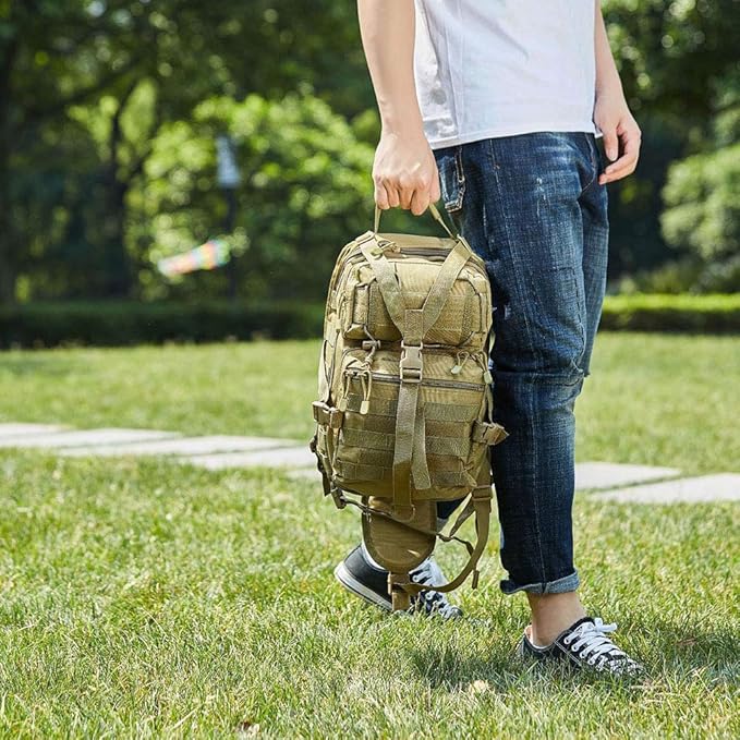 Tactical Chest Bag Military Shoulder Bag Large Capacity Crossbody Bag Sling Backpack for Travel Hiking Camping (As Shown1)