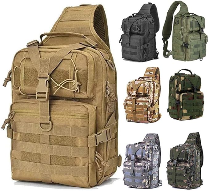 Outdoor Sports Hiking Sling Bag Shoulder Pack Camouflage Tactical Molle Chest Bag