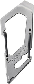Trayvax Talon Carabiner Clip Multi-Tool S35VN Stainless Steel Quick Release Keychain Multitool with Bottle Opener and Screwdrivers Silver