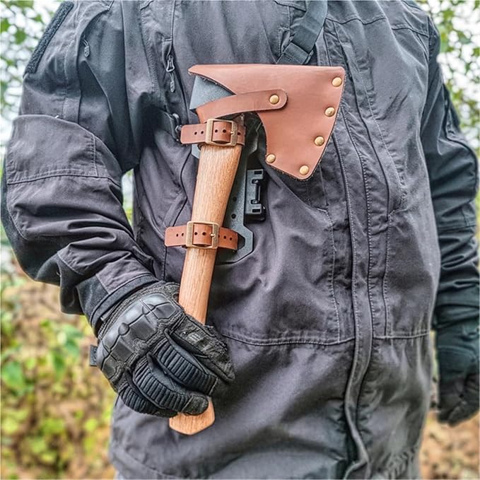 Portable Accessories with Hatchet Cover Axe Leather PU Sheath Bushcraft Camping Tools for Outdoor Camping Blade Protection