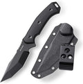 Camping Knife Full Tang 9.8 Hunting Knife with Kydex Sheath 4.1 Fixed Blade DC53 Steel Camping Knives for Hiking Survival Outdoor FBK-001